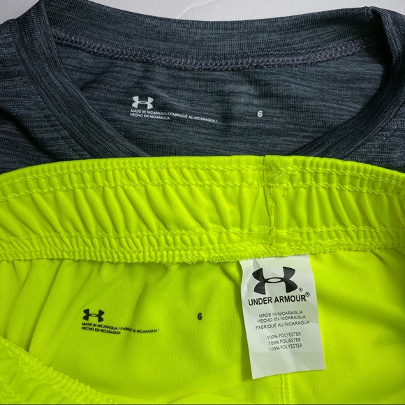 Under Armour Boys Tee Shirt & Shorts Set Outfit - Picture 7 of 7